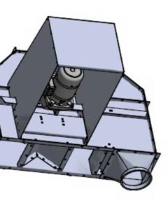 Cover f/gear motor E130 -> galv. M&M